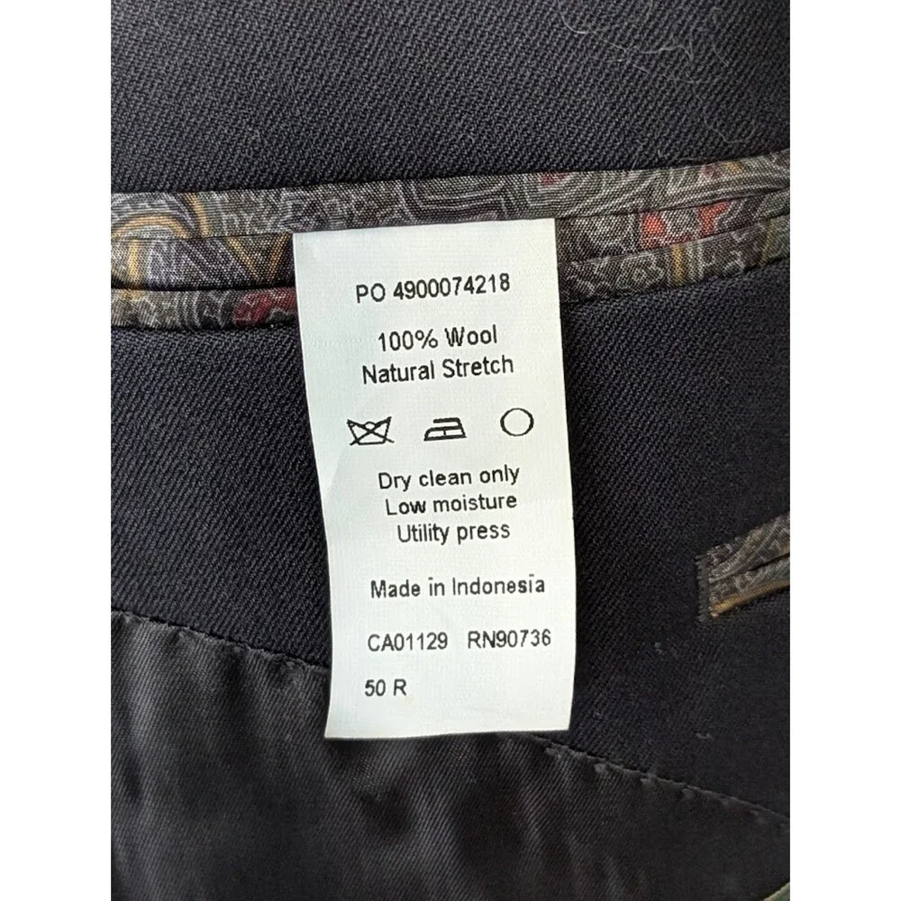 Lauren Ralph Lauren Suit Jacket/Blazer 100% Wool Natural Stretch Men's Size 50R